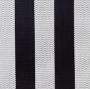 Twitchell Textilene Sunsure Black White Cafe Stripe Patio Chair Replacement Sling Fabric