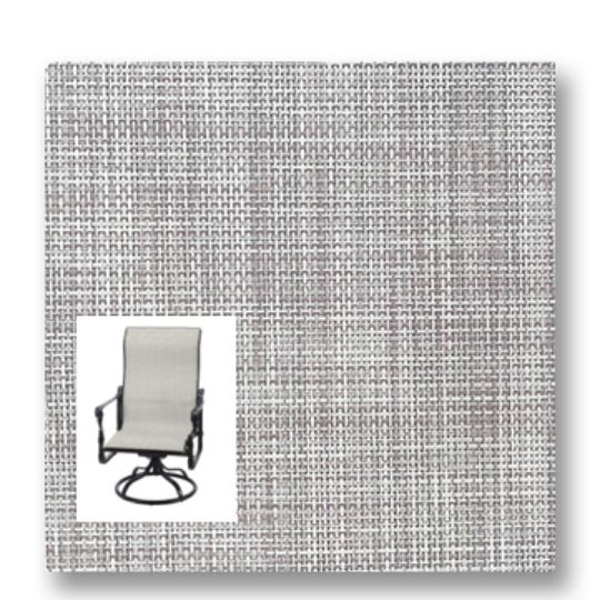 Twitchell Textilene Sunsure Blush Patio Chair Replacement Sling Fabric