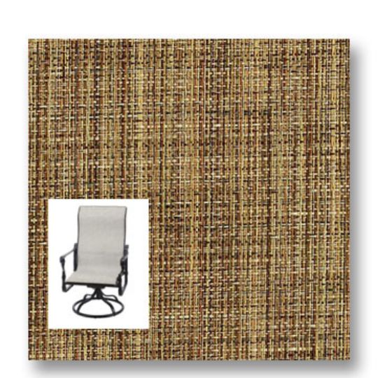 Twitchell Textilene Sunsure Chesterfield Patio Chair Replacement Sling Fabric