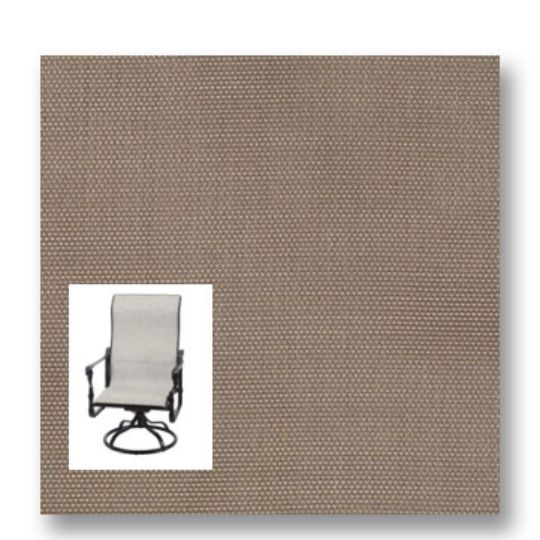 Twitchell Textilene Sunsure Cocoa Patio Chair Replacement Sling Fabric