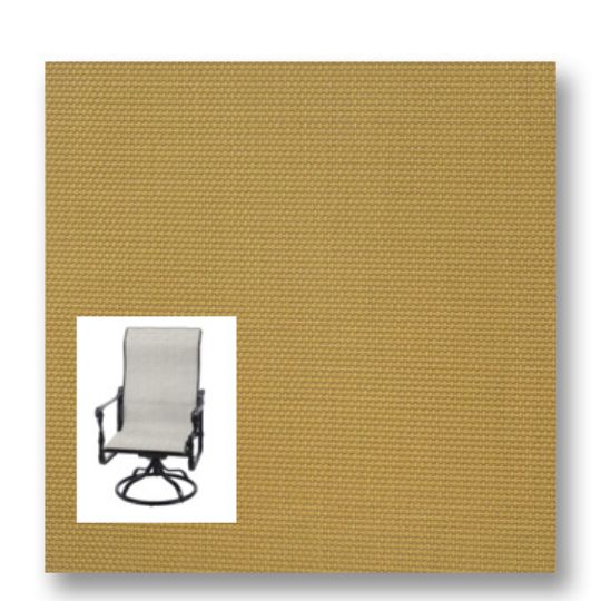 Twitchell Textilene Sunsure Curry Patio Chair Replacement Sling Fabric