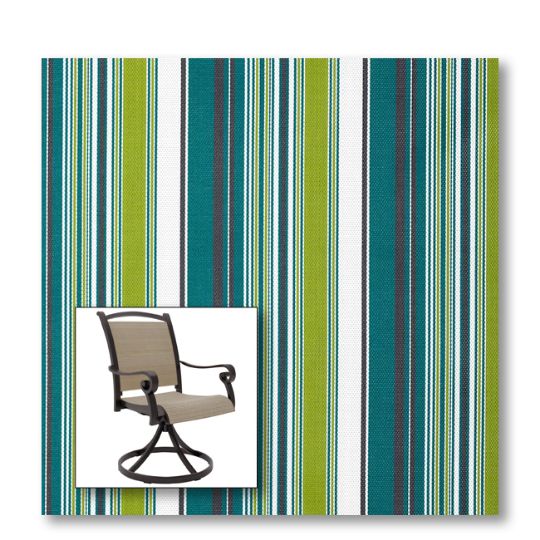 Two piece patio chair slings.