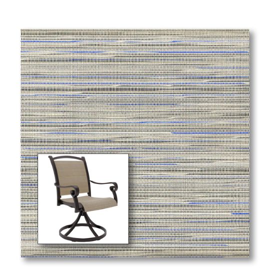 Two piece patio chair slings.