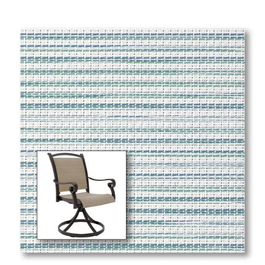 Two piece patio chair slings.