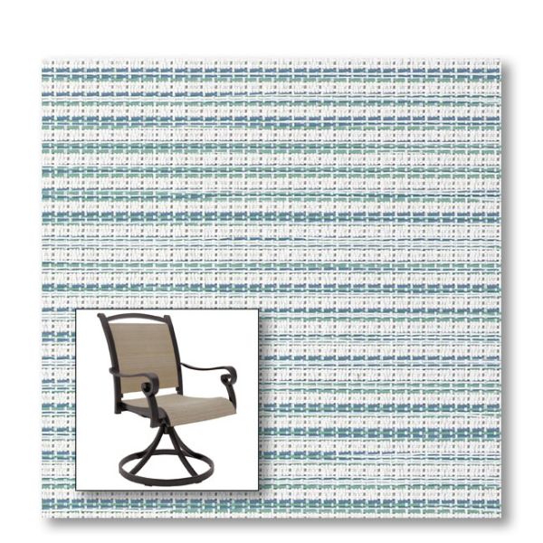 Two piece patio chair slings.