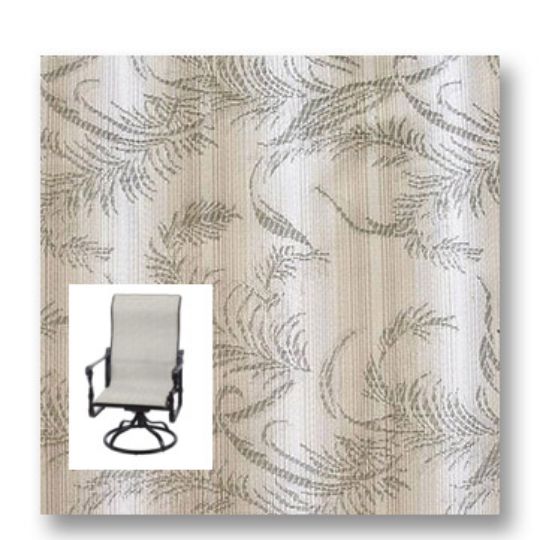 Twitchell Textilene Sunsure Ferndance Patio Chair Replacement Sling Fabric