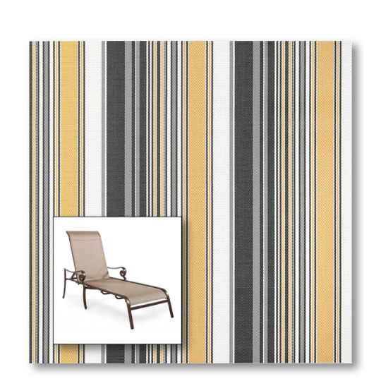 Two piece patio chair slings.