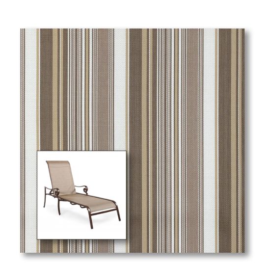 Two piece patio chair slings.