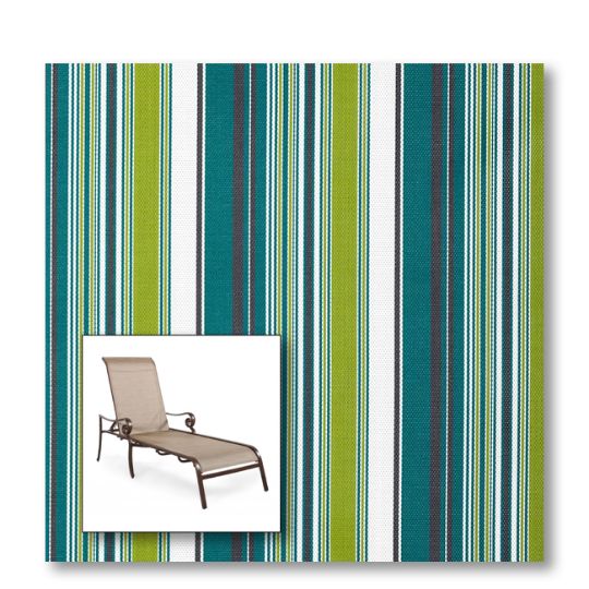 Two piece patio chair slings.