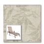 Two piece patio chair slings.