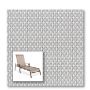 Two piece patio chair slings.