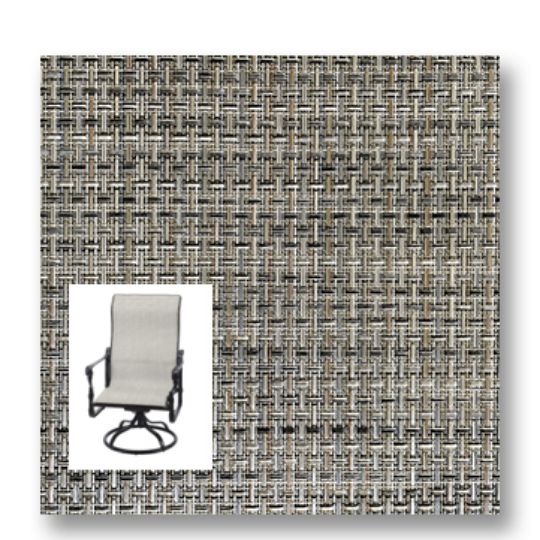 Twitchell Textilene Sunsure Motley Weave Patio Chair Replacement Sling Fabric