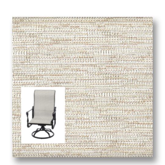 Twitchell Textilene Sunsure Natura Natural Patio Chair Replacement Sling Fabric