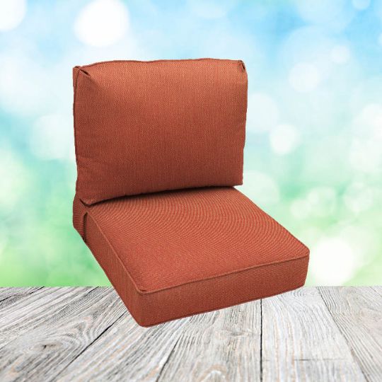 Picture of Canvas Brick | Center Seam Patio Chair Cushions