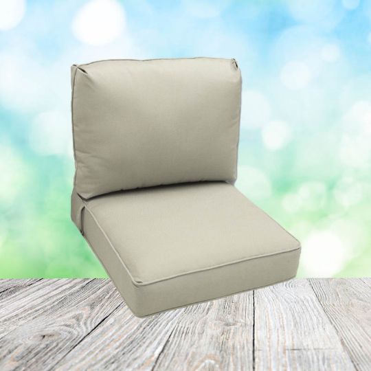 Picture of Canvas Canvas | Center Seam Patio Chair Cushions