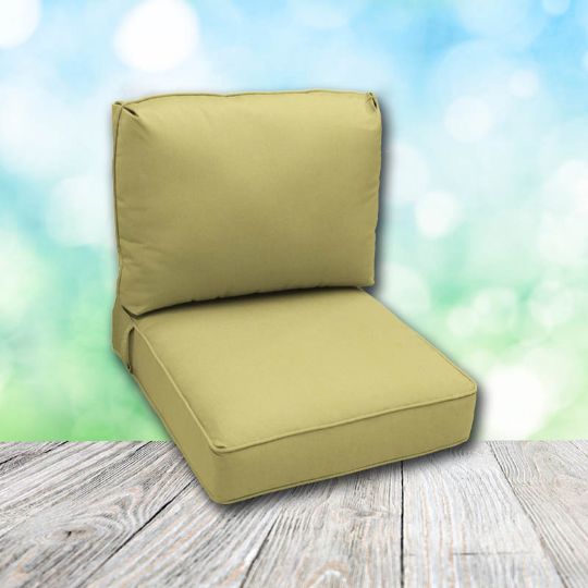 Picture of Canvas Canary | Center Seam Patio Chair Cushions