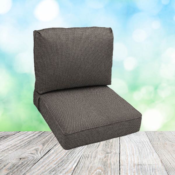 Deep Seating Patio Chair Cushions | Center Seam Style | Sunbrella