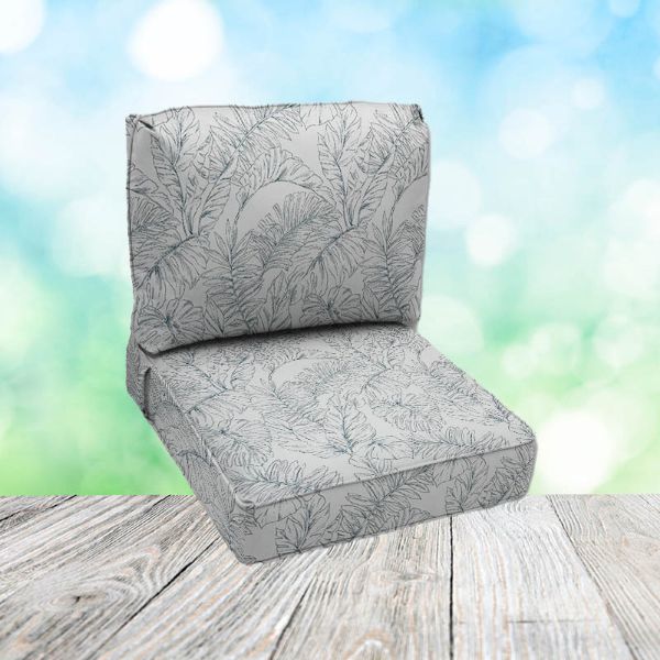 Deep Seating Patio Chair Cushions | Center Seam Style | Sunbrella
