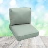 Deep Seating Patio Chair Cushions | Center Seam Style | Sunbrella