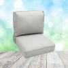 Deep Seating Patio Chair Cushions | Center Seam Style | Sunbrella