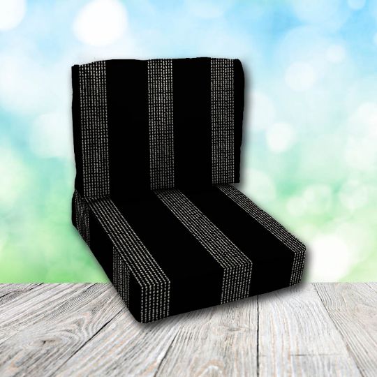 Deep Seating Patio Chair Cushions | Center Seam Style | Sunbrella