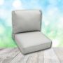 Deep Seating Patio Chair Cushions | Center Seam Style | Sunbrella