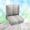 Deep Seating Patio Chair Cushions | Center Seam Style | Sunbrella