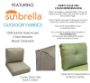 Picture of Dumont Mushroom | Center Seam Outdoor Cushions