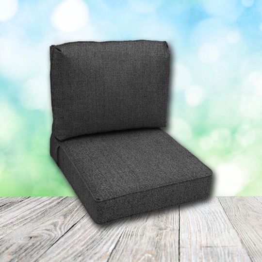 Deep Seating Patio Chair Cushions | Center Seam Style | Sunbrella