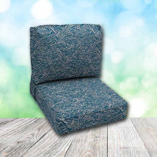 Deep Seating Patio Chair Cushions | Center Seam Style | Sunbrella