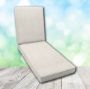 Boxed Chaise Lounge Cushion in Sunbrella Fabric by Cascadia Outdoor Cushions