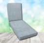 Boxed Chaise Lounge Cushion in Sunbrella Fabric by Cascadia Outdoor Cushions