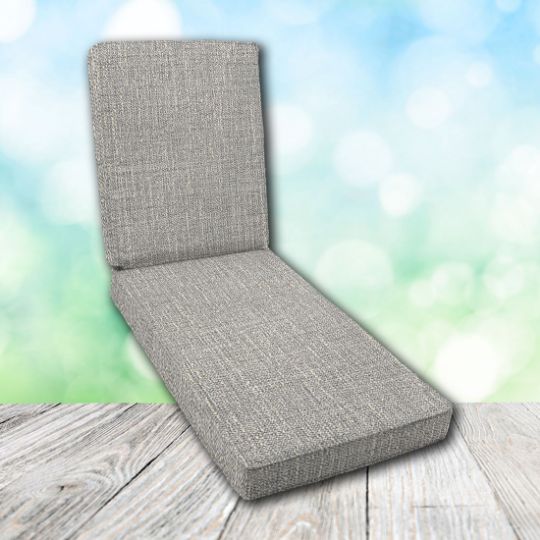 Boxed Chaise Lounge Cushion in Sunbrella Fabric by Cascadia Outdoor Cushions