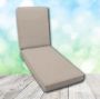 Boxed Chaise Lounge Cushion in Sunbrella Fabric by Cascadia Outdoor Cushions