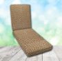 Boxed Chaise Lounge Cushion in Sunbrella Fabric by Cascadia Outdoor Cushions
