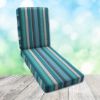 Boxed Chaise Lounge Cushion in Sunbrella Fabric by Cascadia Outdoor Cushions