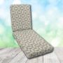 Boxed Chaise Lounge Cushion in Sunbrella Fabric by Cascadia Outdoor Cushions