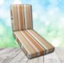 Boxed Chaise Lounge Cushion in Sunbrella Fabric by Cascadia Outdoor Cushions
