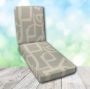 Boxed Chaise Lounge Cushion in Sunbrella Fabric by Cascadia Outdoor Cushions