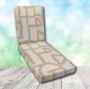 Boxed Chaise Lounge Cushion in Sunbrella Fabric by Cascadia Outdoor Cushions