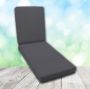 Boxed Chaise Lounge Cushion in Sunbrella Fabric by Cascadia Outdoor Cushions