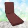 Boxed Chaise Lounge Cushion in Sunbrella Fabric by Cascadia Outdoor Cushions