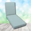 Boxed Chaise Lounge Cushion in Sunbrella Fabric by Cascadia Outdoor Cushions