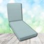 Boxed Chaise Lounge Cushion in Sunbrella Fabric by Cascadia Outdoor Cushions