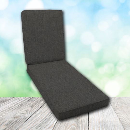 Boxed Chaise Lounge Cushion in Sunbrella Fabric by Cascadia Outdoor Cushions