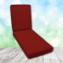 Boxed Chaise Lounge Cushion in Sunbrella Fabric by Cascadia Outdoor Cushions