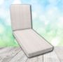 Boxed Chaise Lounge Cushion in Sunbrella Fabric by Cascadia Outdoor Cushions