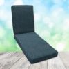 Boxed Chaise Lounge Cushion in Sunbrella Fabric by Cascadia Outdoor Cushions