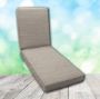 Boxed Chaise Lounge Cushion in Sunbrella Fabric by Cascadia Outdoor Cushions