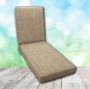 Boxed Chaise Lounge Cushion in Sunbrella Fabric by Cascadia Outdoor Cushions
